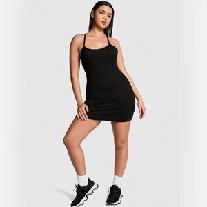 PINK Victoria’s Secret Large Ultimate Active Dress Pure Black- NWT